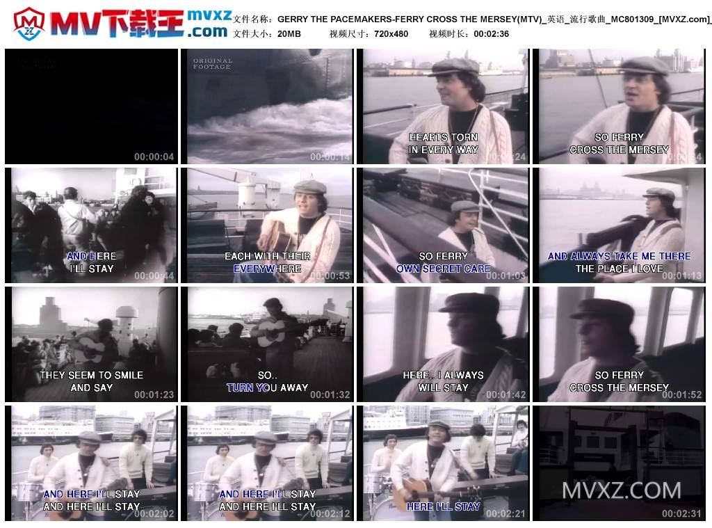 GERRY THE PACEMAKERS-FERRY CROSS THE MERSEY(MTV)_英语_流行歌曲_MC801309